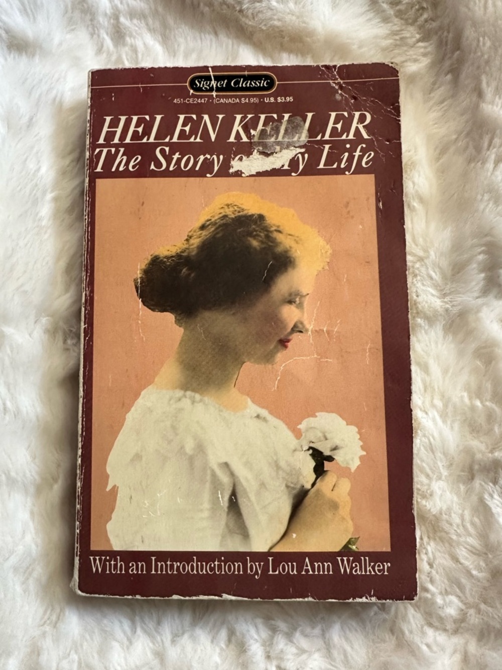 Helen Keller: The Story of My Life - Signet Classic Paperback, Burgundy Cover